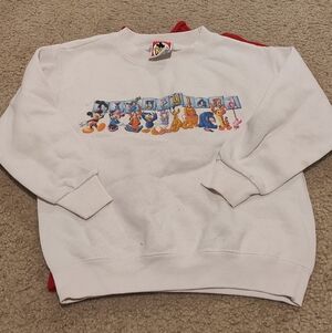 Kids White Disney Graphic Sweater